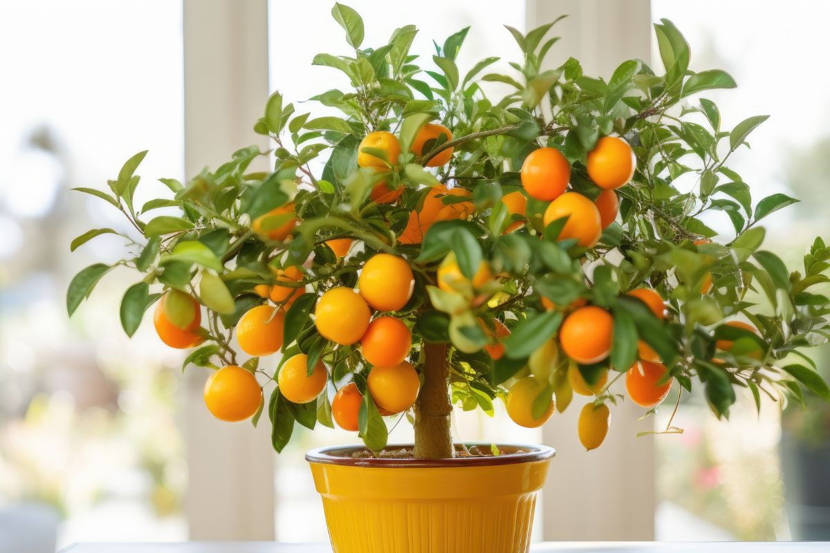 Mandarini in vaso