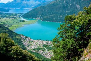 Lago di Mezzola in Lombardia