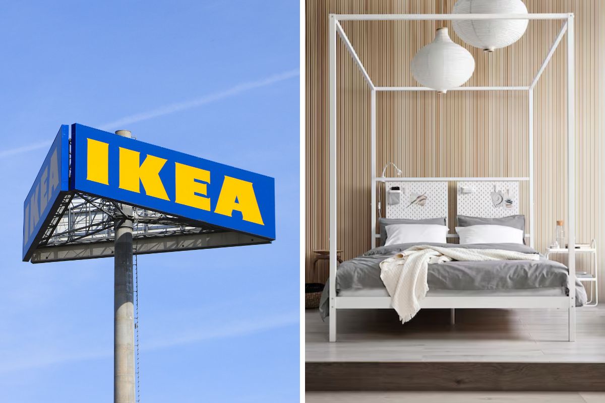 Ikea letto a baldacchino VITARNA