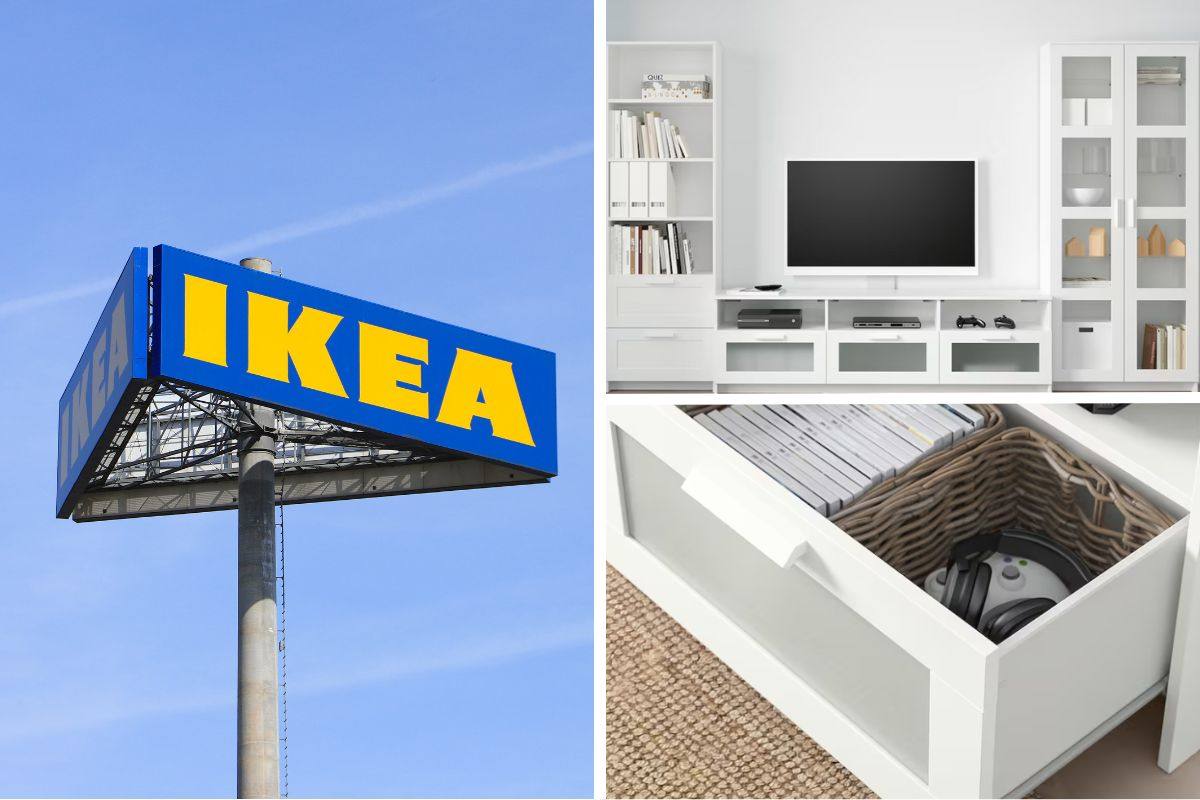 nuovo prezzo per la combinazione mobile TV BRIMNES di Ikea