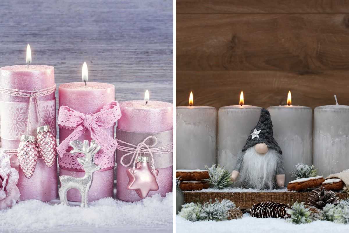 come decorare con candele in stile shabby chic