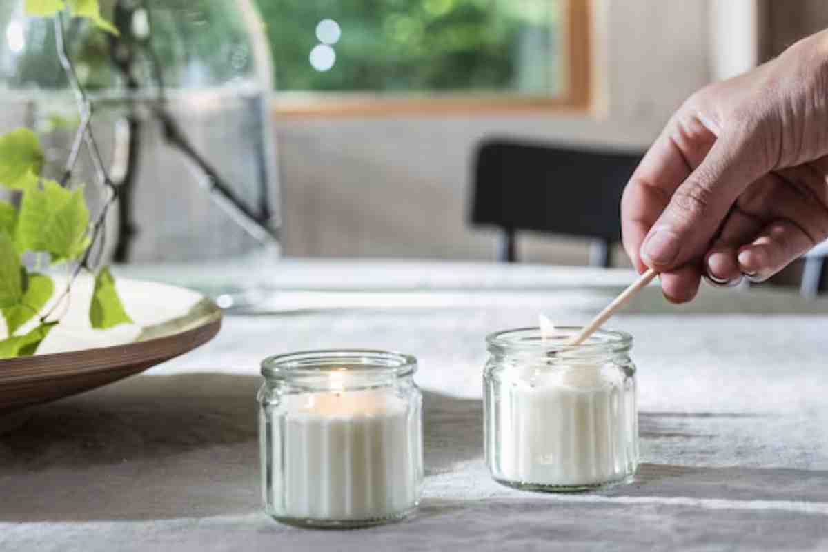 Fragranze profumate con le 4 candele Ikea