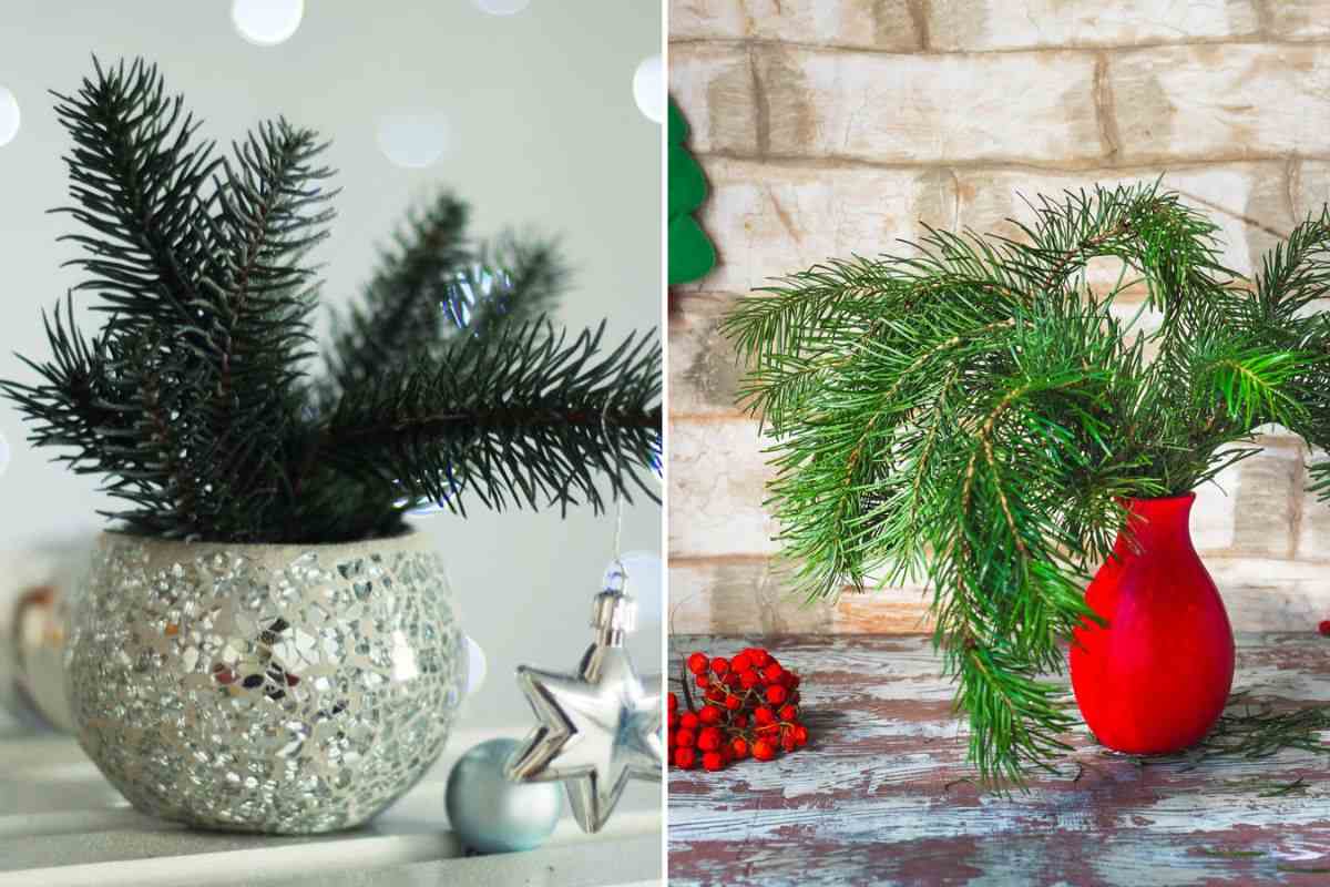 come creare decorazioni di natale con i vasi