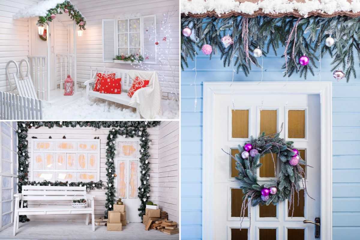 come decorare il portico a natale