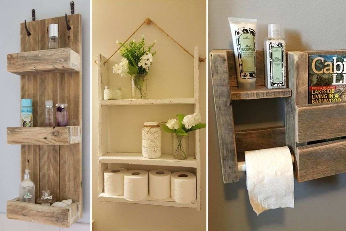 idee creative per usare pallet in bagno