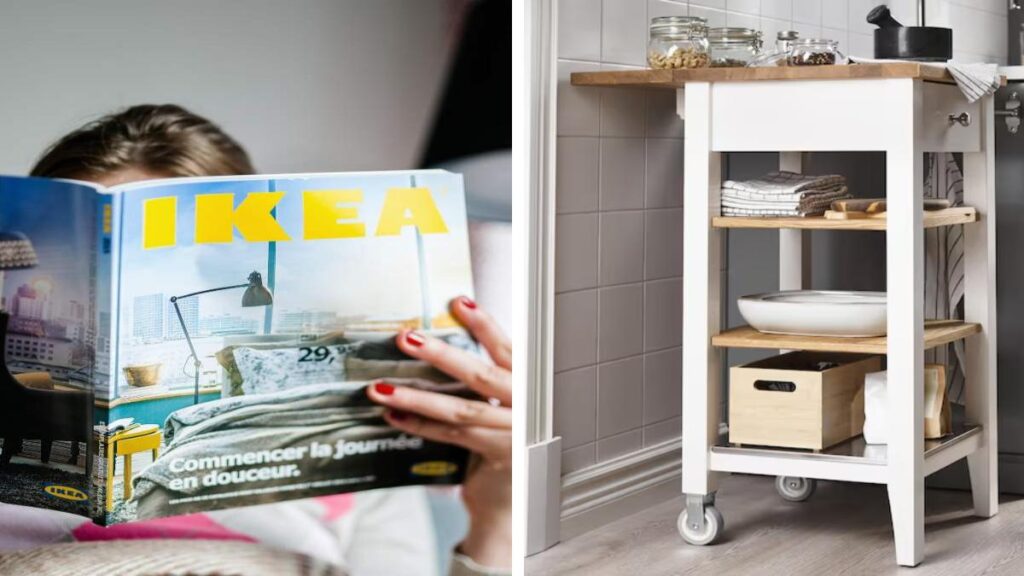 Il carrello Ikea col tocco shabby