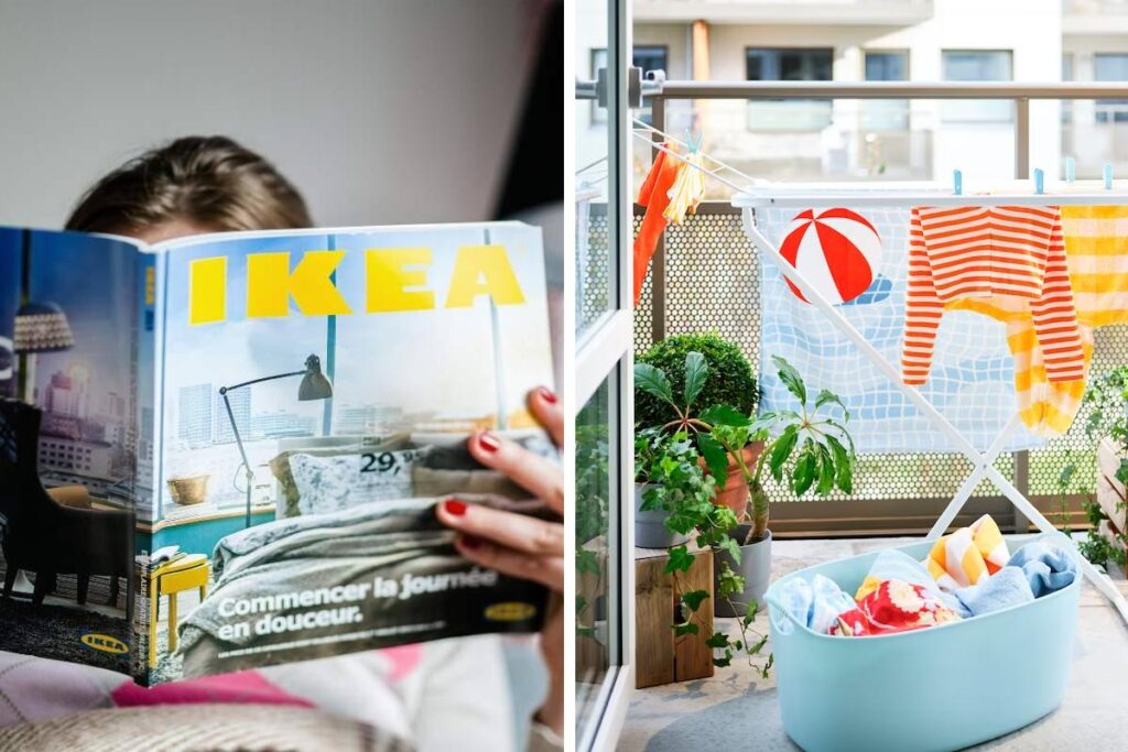 Soluzioni Ikea per angolo lavanderia