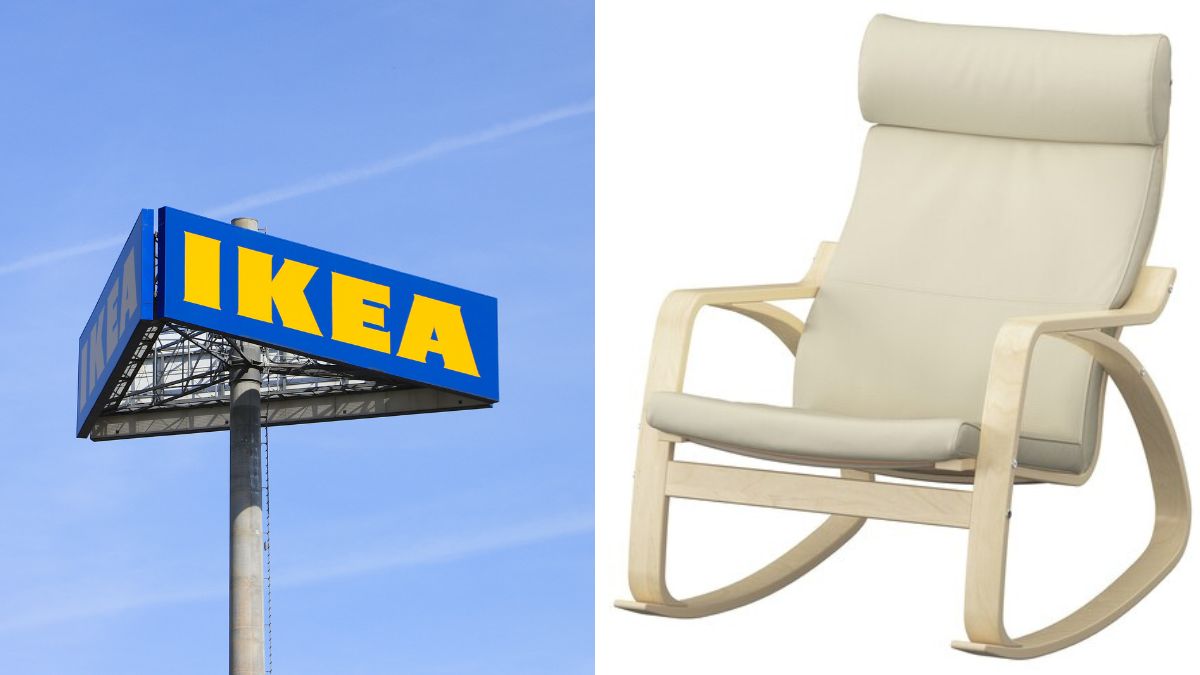 Ikea sedia a dondolo POÄNG