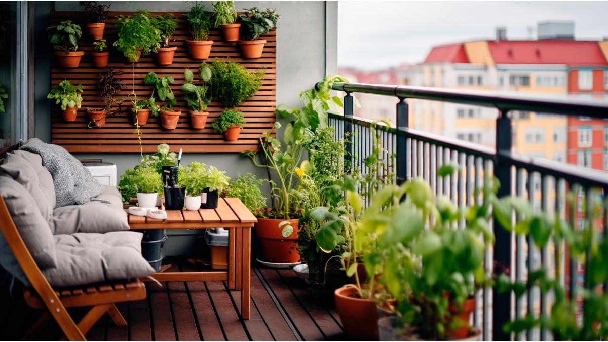 Orto a marzo sul balcone