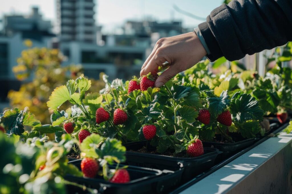 Coltivare le fragole sul balcone