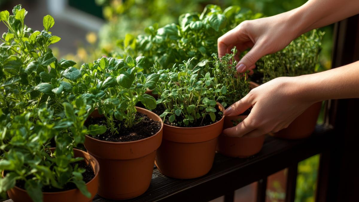 Come far sopravvivere le piante aromatiche sul balcone