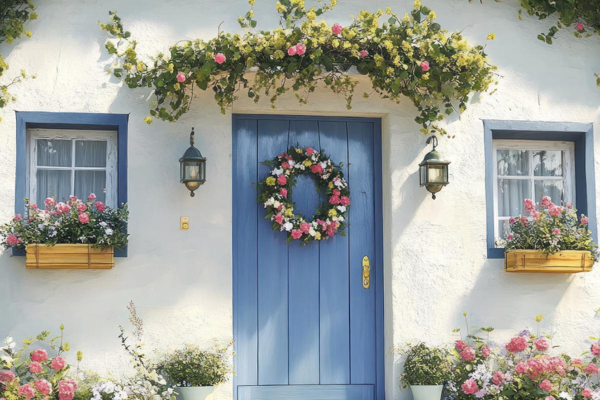 Decorare il portico per la primavera e per la Pasqua